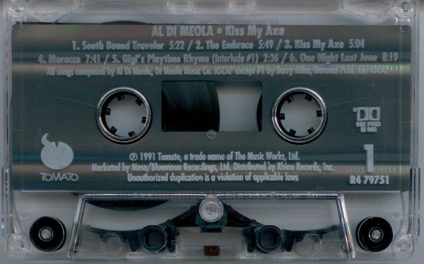 The Al Di Meola Project* : Kiss My Axe (Cass, Album, Dol)
