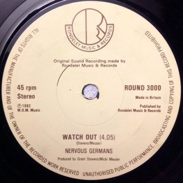 Nervous Germans : These Boots Are Made For Walking (7", Single)