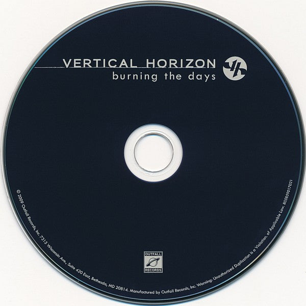 Vertical Horizon : Burning The Days (CD, Album)