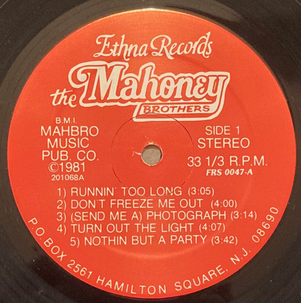 The Mahoney Brothers : Runnin' Too Long (LP, Album)