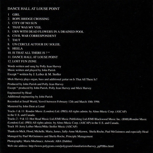 John Parish & PJ Harvey : Dance Hall At Louse Point (CD, Album)