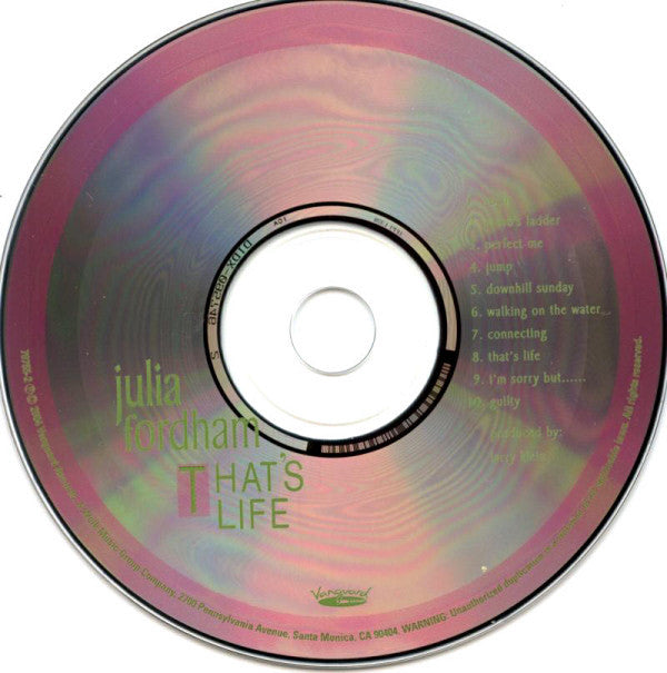 Julia Fordham : That's Life (CD, Album)