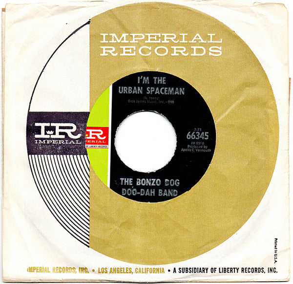 Bonzo Dog Doo-Dah Band : I'm The Urban Spaceman (7", Single)