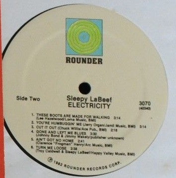 Sleepy La Beef : Electricity (LP, Album)