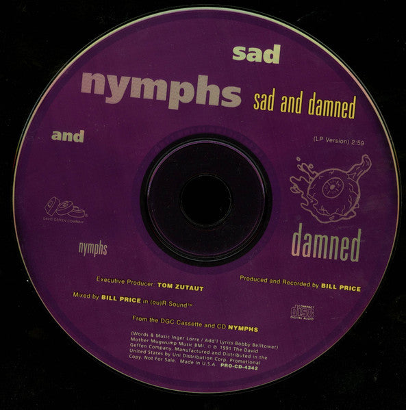 Nymphs : Sad And Damned (CD, Single, Promo)