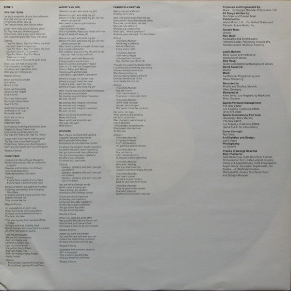 Sparks : Whomp That Sucker (LP, Album)