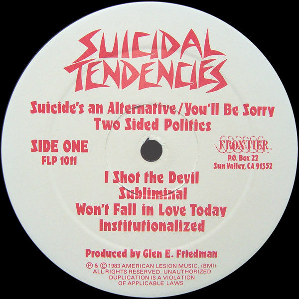 Suicidal Tendencies : Suicidal Tendencies (LP, Album)