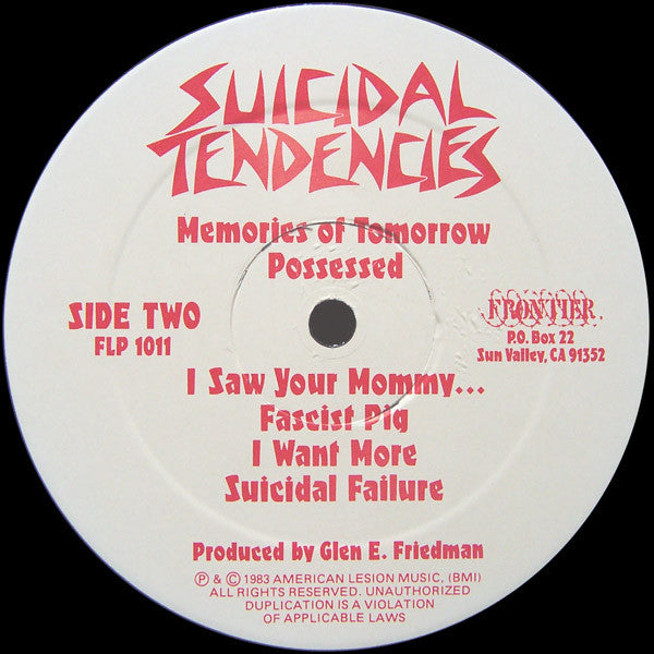 Suicidal Tendencies : Suicidal Tendencies (LP, Album)