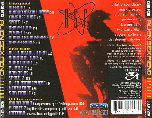 Alien Sex Fiend : Inferno (The Odyssey Continues™) (CD, Album)