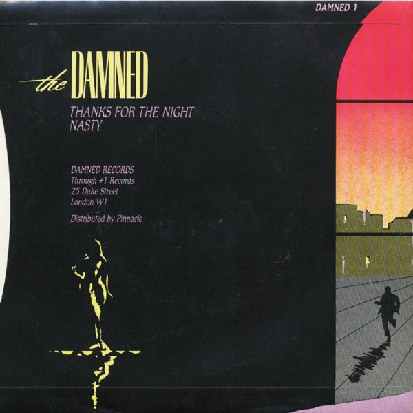 The Damned : Thanks For The Night (7", Ltd, Red)
