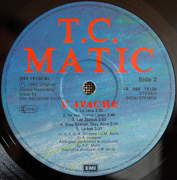 TC Matic : L'Apache (LP, Album)
