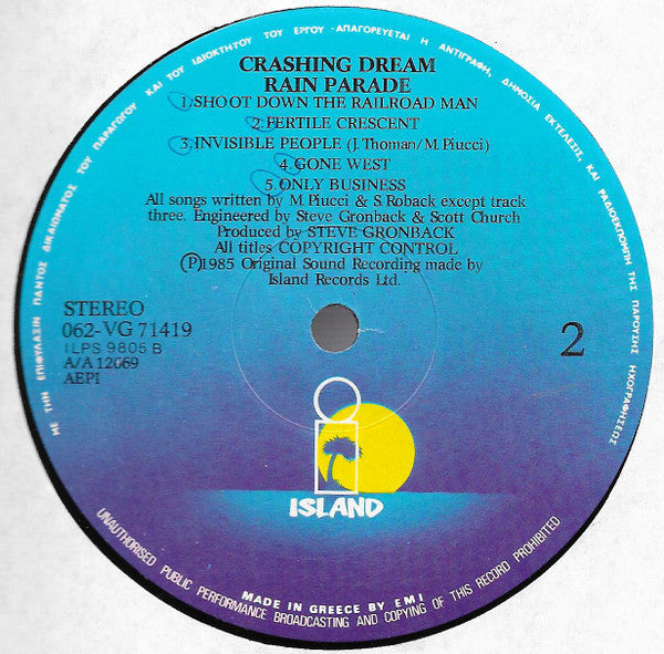 Rain Parade : Crashing Dream (LP, Album)