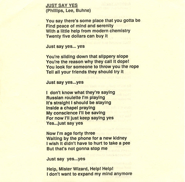 The Dickies : Just Say Yes (7", Single, Pur)