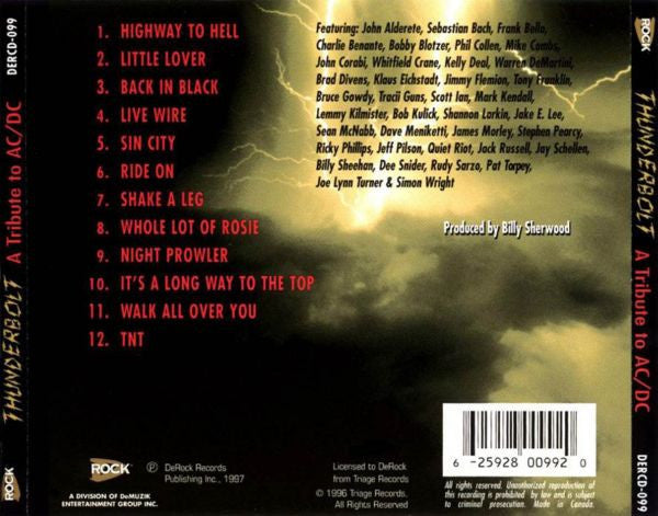 Various : Thunderbolt - A Tribute To AC/DC (CD)