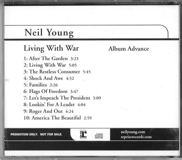 Neil Young : Living With War (Album Advance) (CD, Album)