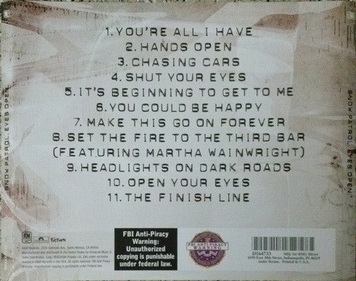 Snow Patrol : Eyes Open (CD, Album, Club)
