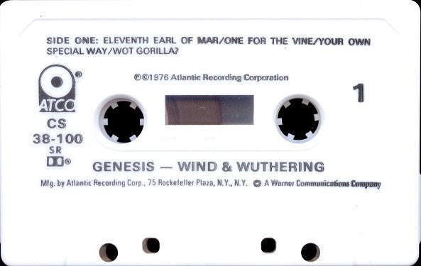 Genesis : Wind & Wuthering (Cass, Album, SR,)