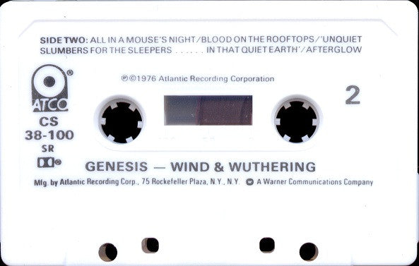 Genesis : Wind & Wuthering (Cass, Album, SR,)