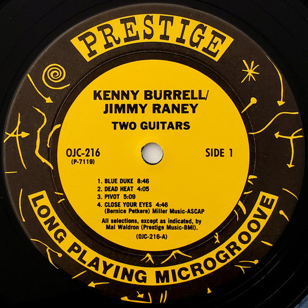 Kenny Burrell / Jimmy Raney : 2 Guitars (LP, Album, RE)