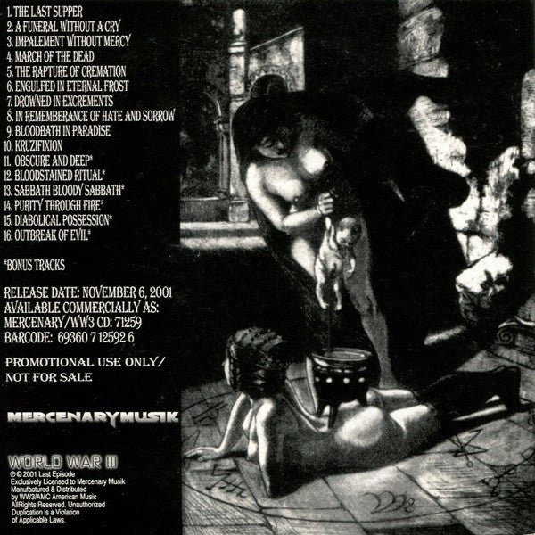 Belphegor : The Last Supper (CD, Album, Promo, RE)