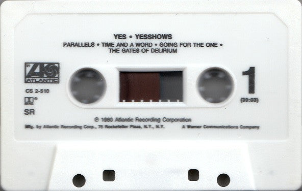 Yes : Yesshows (Cass, Album, SR,)