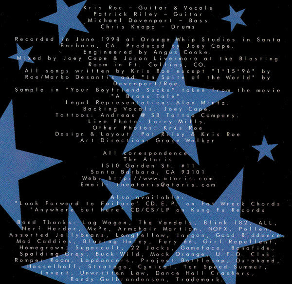 The Ataris : Blue Skies, Broken Hearts...Next 12 Exits (CD, Album)