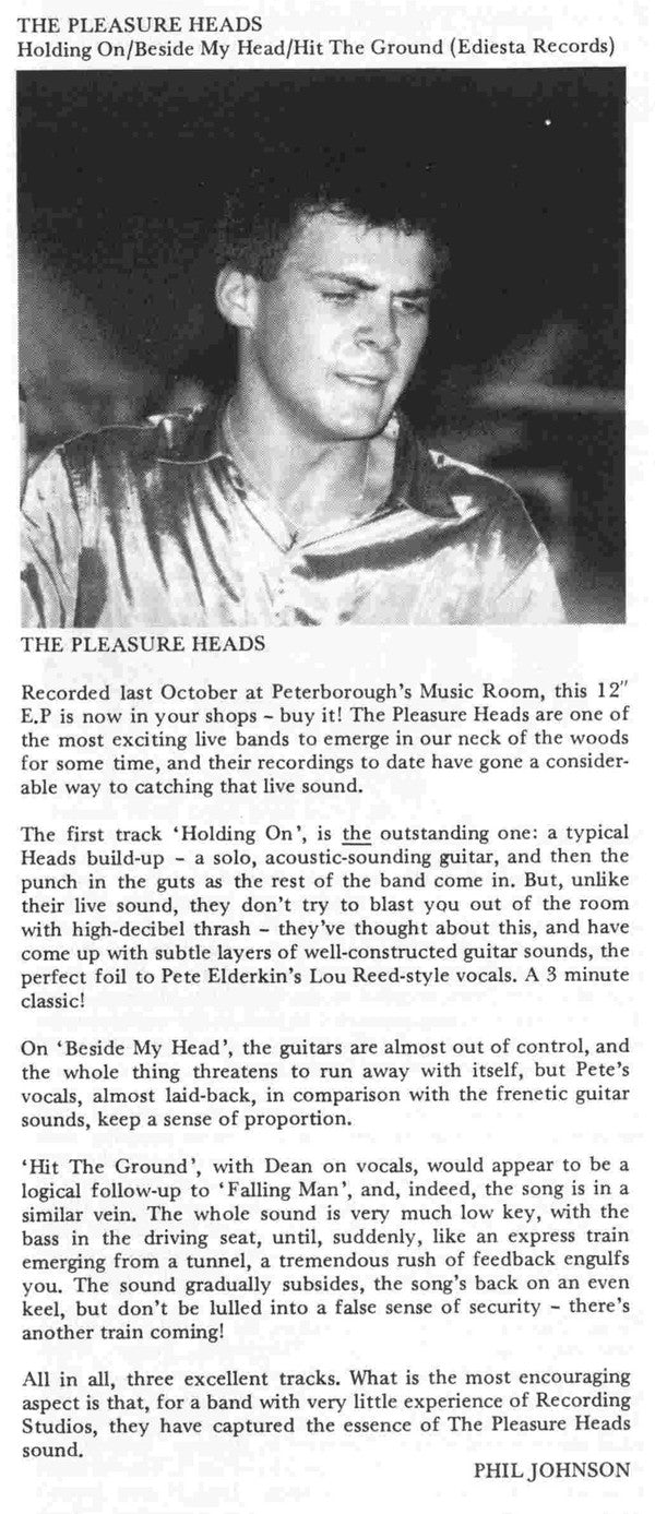 The Pleasure Heads : Holding On (12")