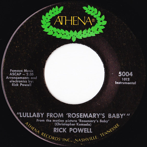 Rick Powell : Take The A-Train / "Lullaby From 'Rosemary's Baby' " (7")