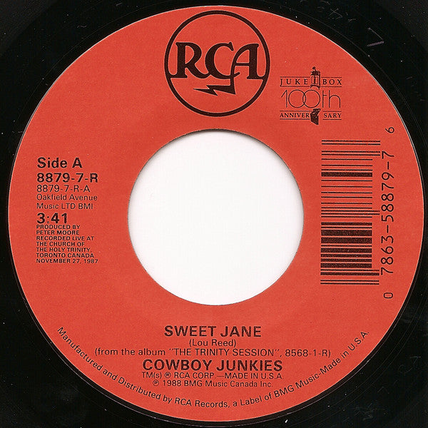 Cowboy Junkies : Sweet Jane (7", Single)