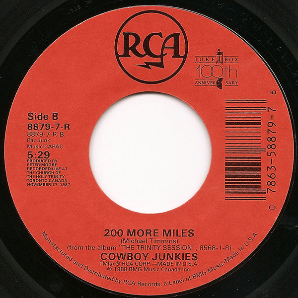 Cowboy Junkies : Sweet Jane (7", Single)