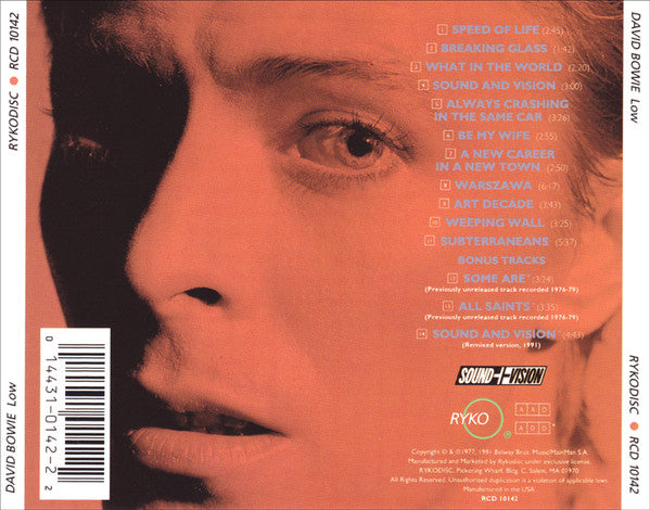 David Bowie : Low (CD, Album, RE, RM)