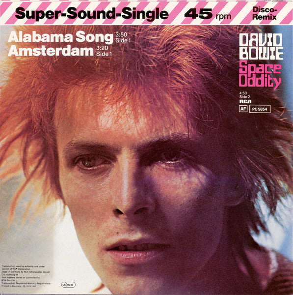 David Bowie : Alabama Song / Amsterdam / Space Oddity (12", Single)