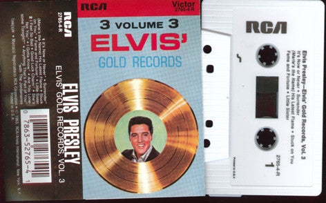 Elvis Presley : Elvis' Gold Records, Vol. 3 (Cass, Comp, RE)
