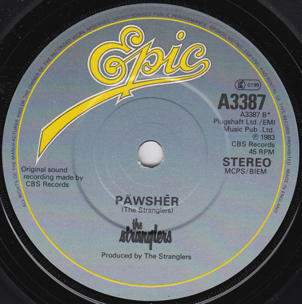 The Stranglers : Paradise (7", Single)