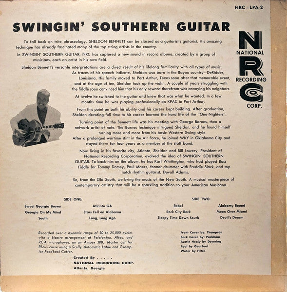Sheldon Bennett : Swingin' Southern Guitar (LP)