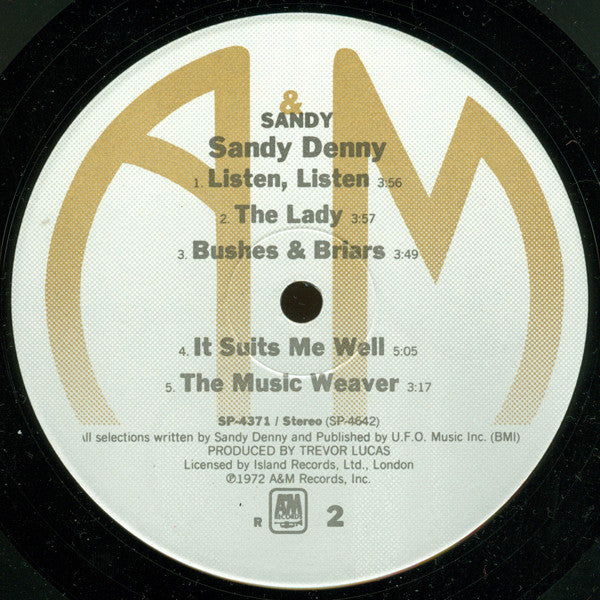 Sandy Denny : Sandy (LP, Album, RE, Gat)