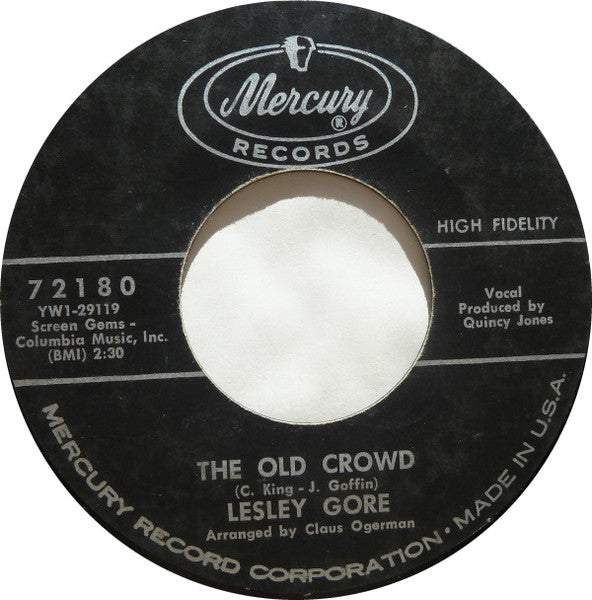Lesley Gore : She's A Fool / The Old Crowd (7", Styrene)