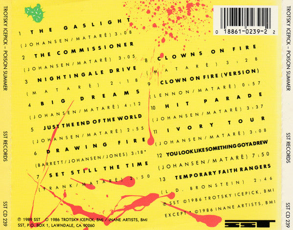 Trotsky Icepick : Poison Summer (CD, Album)