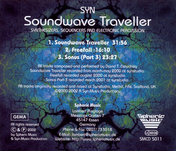 Syn (3) : Soundwave Traveller (CD, Album)