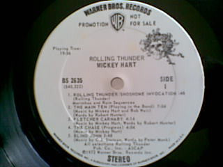 Mickey Hart : Rolling Thunder (LP, Album, Promo)