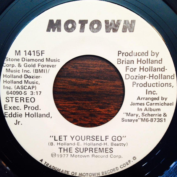 The Supremes : Let Yourself Go (7", Promo)