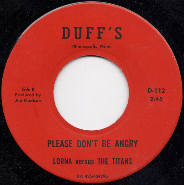 The Titans (2) : Ode To Billy Martin / Please Don't Be Angry (7", Single)