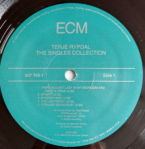 Terje Rypdal : The Singles Collection (LP, Album)