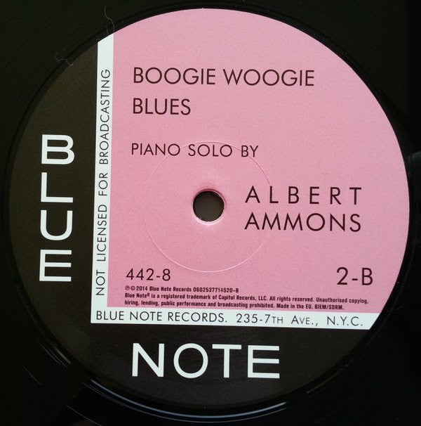 Albert Ammons : Boogie Woogie Stomp / Boogie Woogie Blues (12", RSD, Ltd, RE, 180)