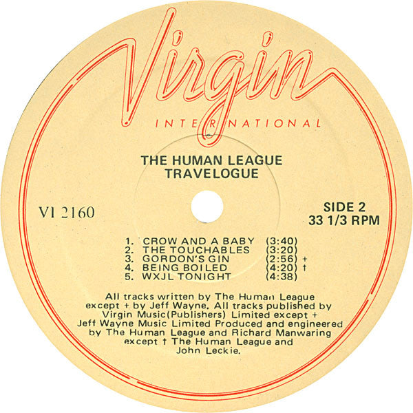 The Human League : Travelogue (LP, Album, Mono)