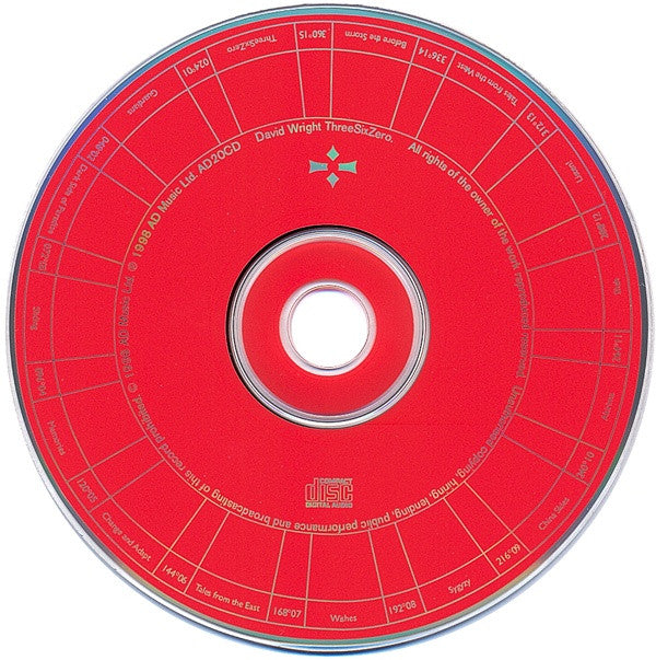 David Wright (2) : ThreeSixZero (CD, Album)