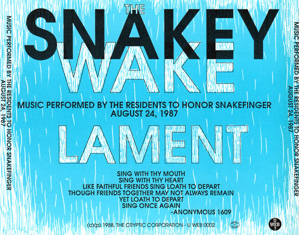 The Residents : The Snakey Wake (CD, Ltd, 1st)