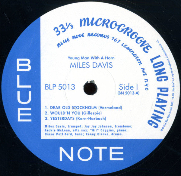 Miles Davis : Young Man With A Horn (10", Album, Mono, RE)