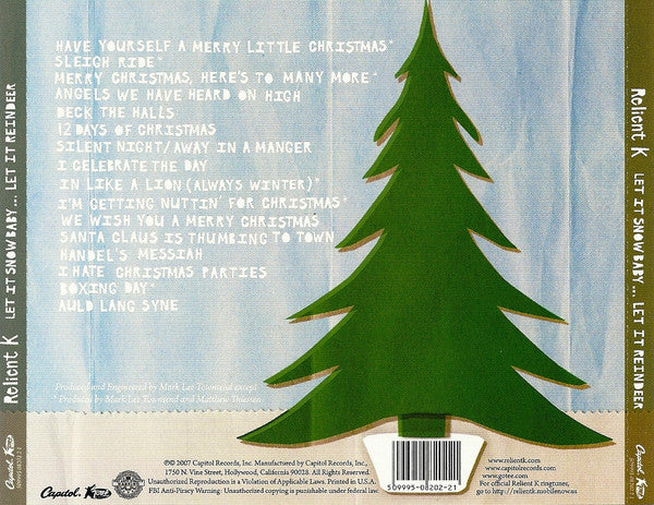 Relient K : Let It Snow Baby... Let It Reindeer (CD, Album)