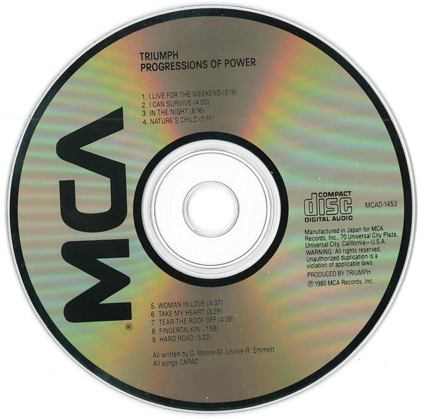 Triumph (2) : Progressions Of Power (CD, Album)